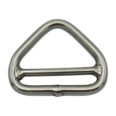 Stainless Steel Triangle Ring Double Bar 6MM x 50MM (Delta Triangular Link)