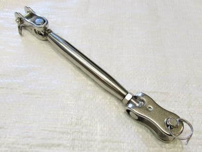 Stainless Steel Turnbuckle Toggle/Toggle 5MM (Rigging Screw Barrel Strainer Tensioner Closed)