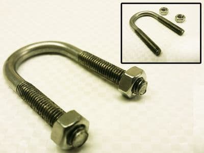 Stainless Steel  U Bolt with 2 Hex Nuts M12 (155MM Boat Hose Pipe Tube Clamp)