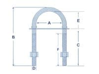 5MM x 80MM Stainless Steel U Bolt | SecureFix Direct