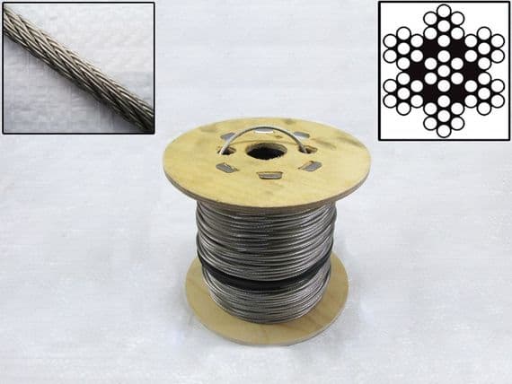 Wire Rope Cable Stainless Steel 8MM 7x7 | SecureFix Direct