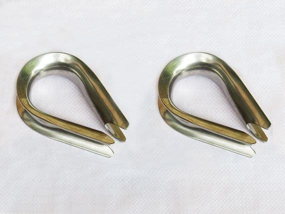 x2 Wire Rope Thimbles Stainless 24MM | SecureFix Direct
