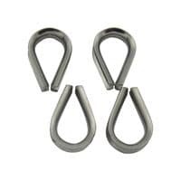 x4 Wire Rope Thimbles Stainless 2MM | SecureFix Direct
