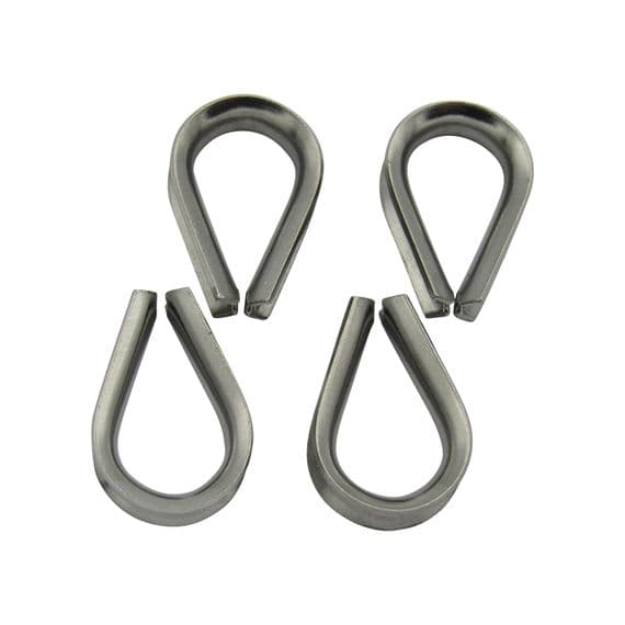 x4 Wire Rope Thimbles Stainless 3MM | SecureFix Direct