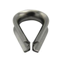 x4 Wire Rope Thimbles Stainless 5MM | SecureFix Direct