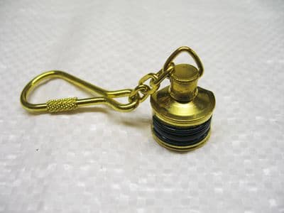 Starboard Navigation Light Keyring, Brass - Key Ring / Gift / Novelty / Souvenir / Marine