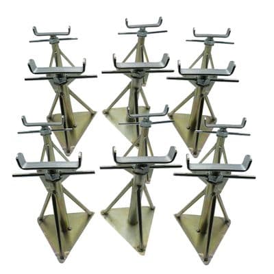 Static Caravan Axle Stands Medium X12 (Extra Wide Mobile Home Support 12.8