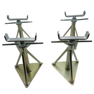 Static Caravan Axle Stands Very Small X4 (Extra Wide Mobile Home Support 7.1