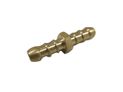 Straight Brass Hose Joiner 8mm - Connector for Air Water Gas Tubing