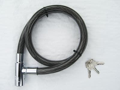 Strong Bike Lock with Keys 19MM (Bicycle Lightweight Heavy Duty Scooter Shed Security Cable)