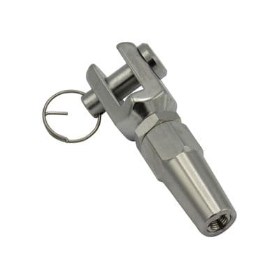 Swageless Fork Terminal Wire Rope Fitting Stainless 8MM (Cable Rigging Jaw)