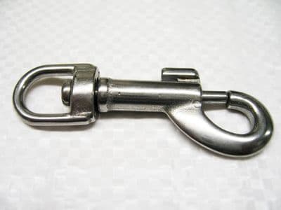 Swivel Eye Bolt Snap Hook Stainless Steel 16MM (Key Ring Leash Flag Trigger Keychain)