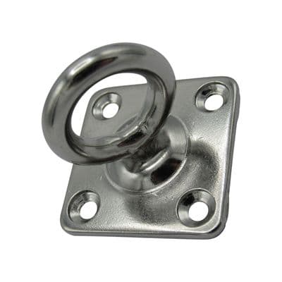 Swivel Marine Eye Plate Stainless Steel 8MM (Rope Wire Chain Decking Attachment)
