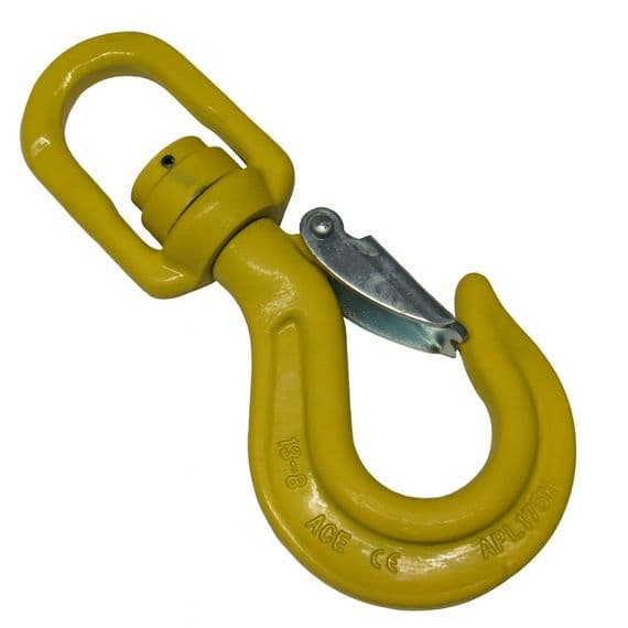 Swivel Sling Hook with Ball Bearing Grade 80 7/8MM - 20MM (Lifting Chain Component Safety Catch G80)