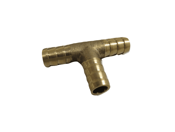 9mm T Brass Hose Joiner | SecureFix Direct
