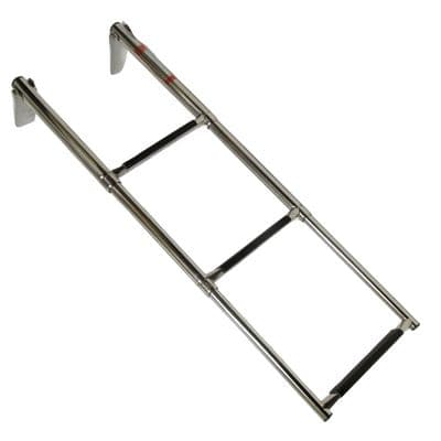 Boat Boarding Ladder, 3 Step Telescopic Stainless Steel Transom Ladder – Realxn, New