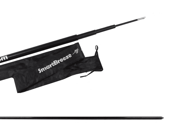 10M Telescopic Flag Pole with Bag & Stake | SecureFix Direct