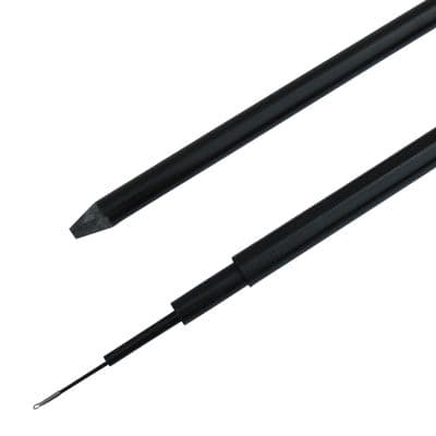 Telescopic Flag Pole Windsock Mast (Optional Ground Stake 3M - 10M Black Blue Camping Festival)