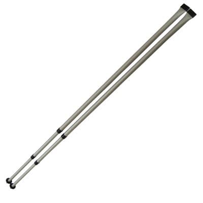 Telescopic Rear Upright Awning Pole Set (Caravan Replacement Adjustable Canopy Extendable Aluminium)