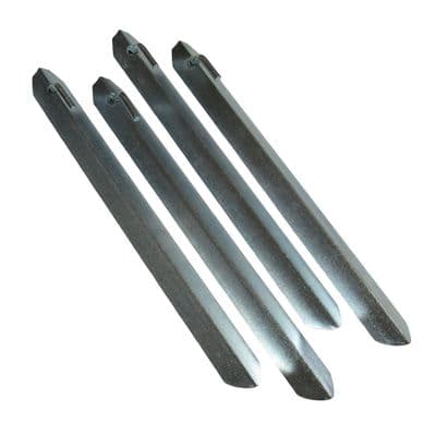 Tent Stake Ground Anchors - Pack of 4 (Heavy Duty Pegs Camping Marquee Gazebo Hooks)