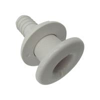 White Plastic Drain Socket For Boats | SecureFix Direct