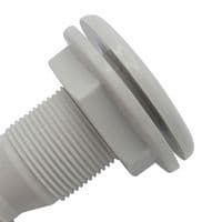 White Plastic Drain Socket For Boats | SecureFix Direct