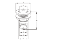 White Plastic Drain Socket For Boats | SecureFix Direct