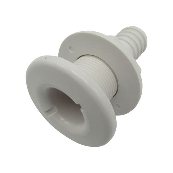 White Plastic Drain Socket For Boats | SecureFix Direct