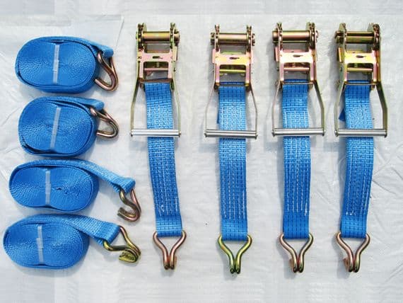 Ratchet Lashing Strap 15M x4 | SecureFix Direct