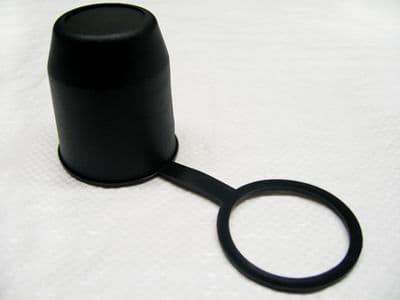 Tow Ball Cover With Retaining Ring (Towball Towbar Bar Hitch Black)