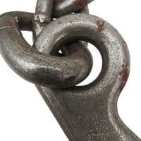Tow Chain With Hook And Ring (11MM X 10FT Heavy Duty Truck Agricultural Recovery Tractor)