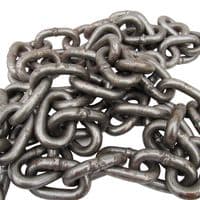 Tow Chain With Hook And Ring (11MM X 10FT Heavy Duty Truck Agricultural Recovery Tractor)