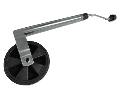 Trailer Jockey Wheel with Nose Weight Gauge 48MM (Indicator Caravan Handle Accessory)
