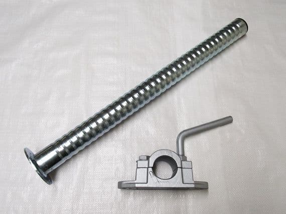 Trailer Leg Prop Stand & Clamp 48MM x 600MM (Serrated Caravan Support Drop Tube)