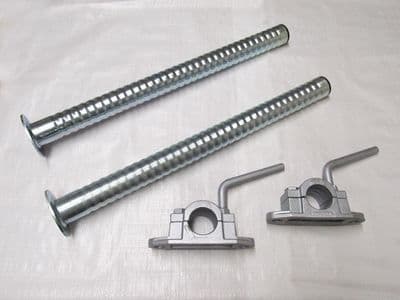 Trailer Leg Prop Stand & Clamp 48MM x 600MM X2 (Serrated Caravan Support Drop Tube)