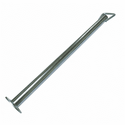 Trailer Prop Stand Drop Tube with Handle 34MM x 600MM (Caravan Support Leg Zinc Plated)