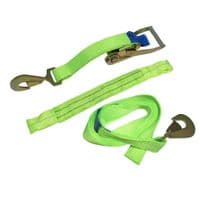 Car Recovery Straps with Twisted Hooks | SecureFix Direct