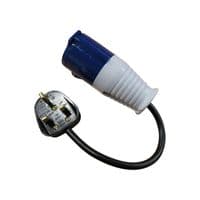 13A UK Plug to 16A CEE Female Socket Adapter | Free UK Mainland Delivery