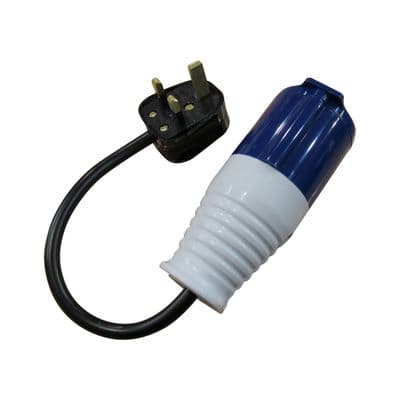 UK Plug to CEE  3 Pin Female Socket Adapter - Coupler Caravan Camp Motorhome