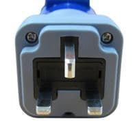 UK 13AMP Plug to CEE 16Amp Female Socket Adapter | Free UK Mainland Delivery