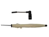 Fully Adjustable Cream Parasol & Flexible Pole | Free UK Mainland Delivery