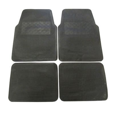 Universal Non-Slip Car Mats X4 (Vehicle Rubber Floor Set of 4)