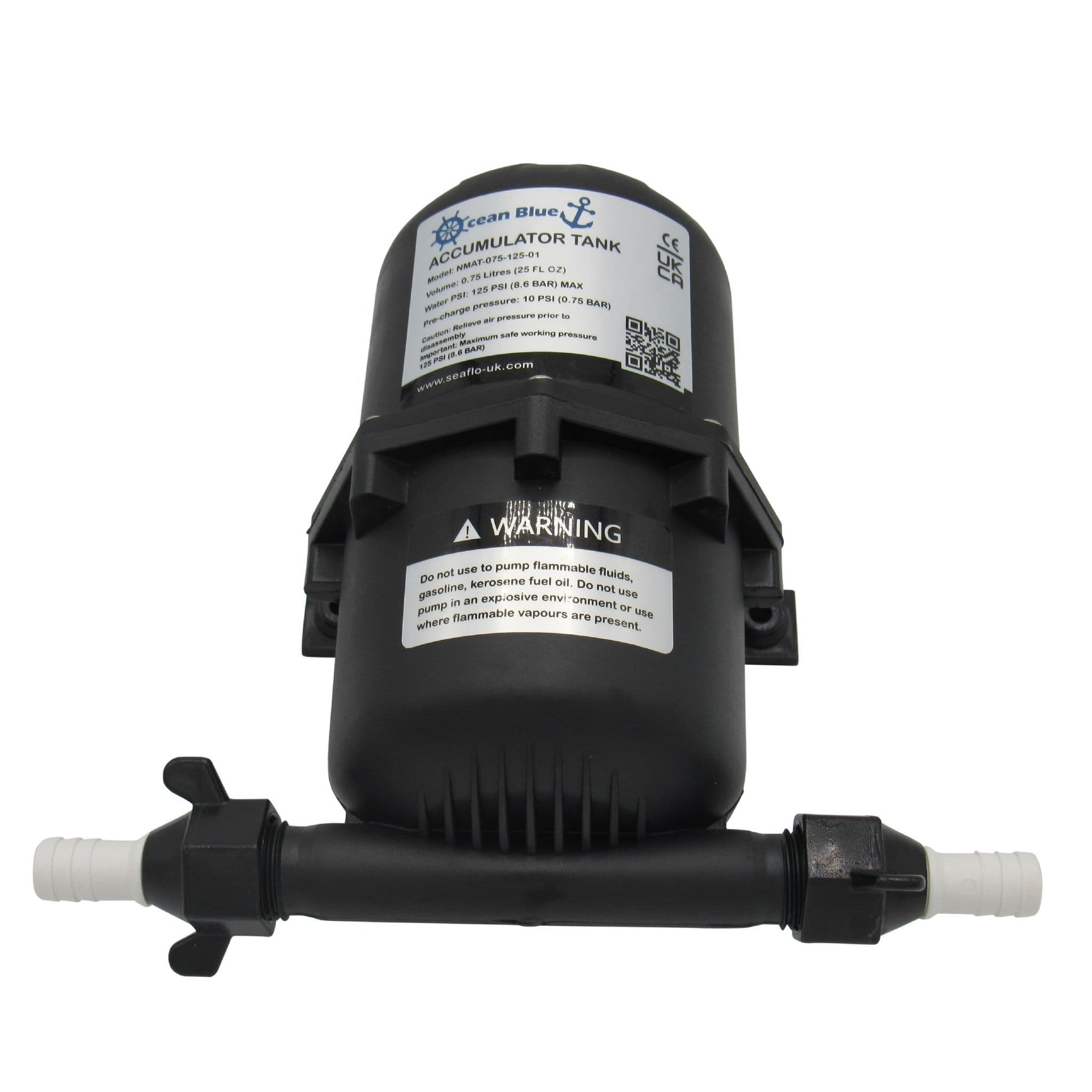 0.75L Water Pressure Accumulator Tank Securefix Direct