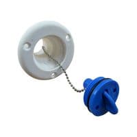 Water Filler Cap - 33MM Nylon Deck Socket Marine Plug Motorhome Caravan