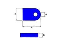 x2 Weld on Gate Eyes | SecureFix Direct