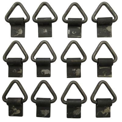 Weld On Lashing Rings Self Colour X12 (Triangular Industrial Tie Down Trailer Heavy Duty)
