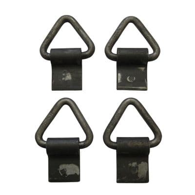 Weld On Lashing Rings Self Colour X4 (Triangular Industrial Tie Down Trailer Heavy Duty)