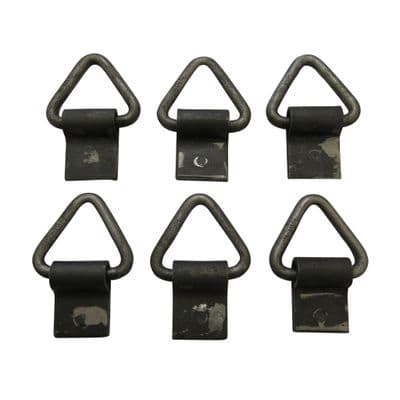 Weld On Lashing Rings Self Colour X6 (Triangular Industrial Tie Down Trailer Heavy Duty)