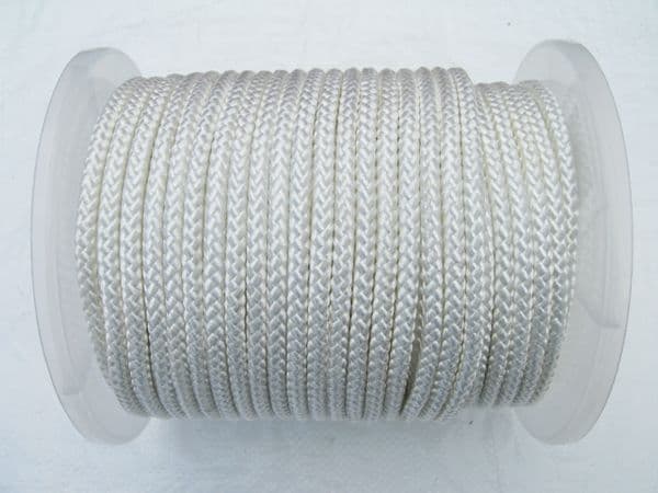 12MM White Braided Polyester Rope | SecureFix Direct