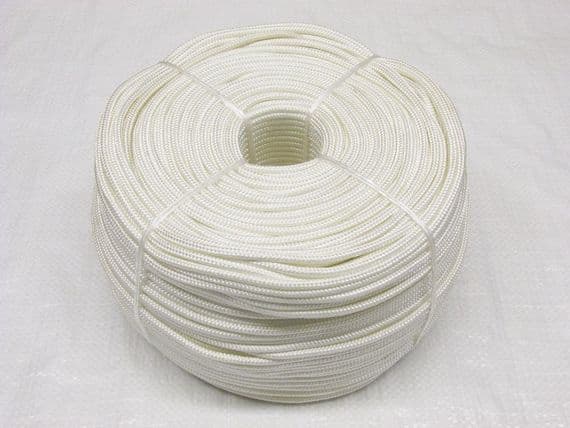 5MM White Braided Polyester Rope | SecureFix Direct